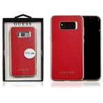 GUESS S8 PLUS G955 IRIDESCENT PU LEATHER ROSSO