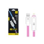 CAVO USB + MICRO USB + LIGHTNING BASEUS ARROW SERIES ROSA 1MT