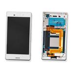 DISPLAY LCD PER SONY E2303 M4 AQUA BIANCO CON CORNICE 124TUL0010A