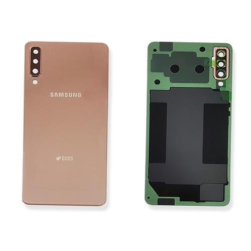 18245 - BACK COVER A750F A7 2018 GOLD DUOS GH82-17833C - SAMSUNG -  GH82-17833C