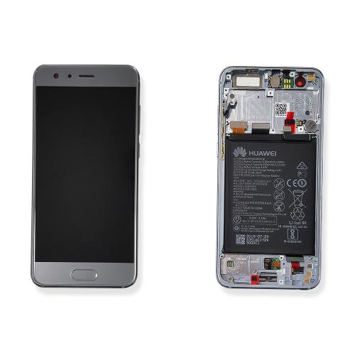 23322 - ECRAN LCD POUR HUAWEI HONOR 9 GRIS / SILVER AVEC CHASSIS + BATTERIE  02351LCD - HONOR - 02351LCD