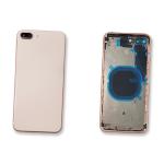 BATTERY BACK COVER REAR FOR IPHONE 8 PLUS GOLD PINK WITH FRAME COMPATIBLE