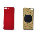 BATTERY BACK COVER REAR GLASS FOR IPHONE 8 PLUS RED (BIG HOLE) COMPATIBLE