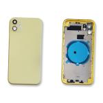 BACK COVER PER IPHONE 11  GIALLO CON CORNICE COMPATIBILE