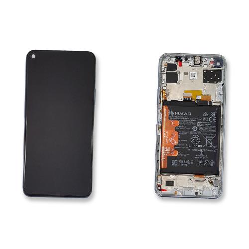 23888 - DISPLAY LCD FOR HUAWEI P40 LITE 5G SILVER WITH FRAME + BATTERY  02353SUQ - HUAWEI - 02353SUQ
