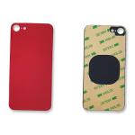 AKKUDECKEL RUCKSEITE BACKCOVER GLAS FUR IPHONE SE 2020 ROT BIG HOLE KOMPATIBEL