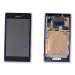 PANTALLA LCD PARA SONY D2303 D2305 D2306 VIOLETA CON MARCO 78P7120005N