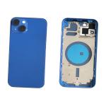 BACK COVER PER IPHONE 13  BLU CON CORNICE COMPATIBILE