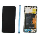 DISPLAY LCD FOR HUAWEI HONOR X8A / 90 LITE BLUE WITH FRAME + BATTERY 0235AEUJ SERVICE PACK